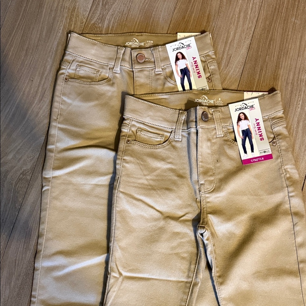 Jordache Kids Beige Jeans Size 8